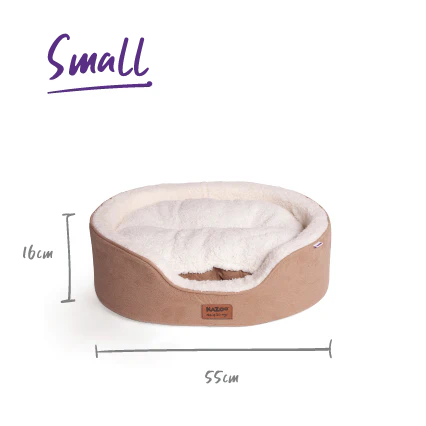 Manhattan Dog Bed - Coffee & White - Image 8