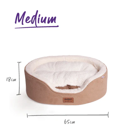 Manhattan Dog Bed - Coffee & White - Image 9