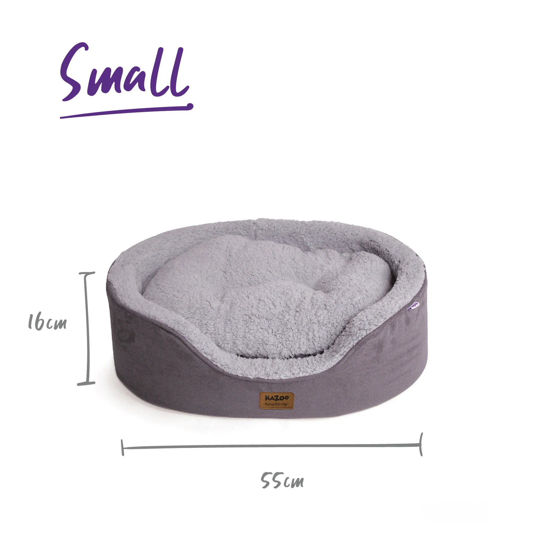 Manhattan Dog Bed - Grey & White - Image 8