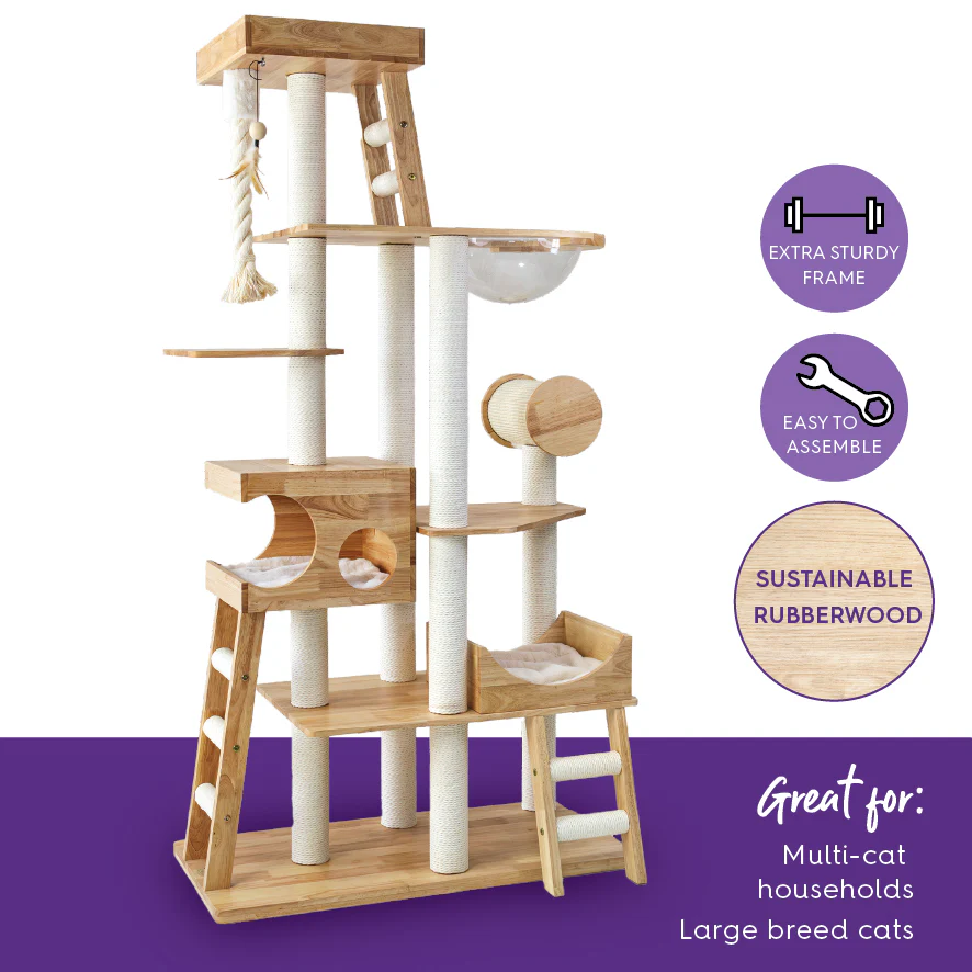 Multi Level Scandi Cat Tower - Image 8