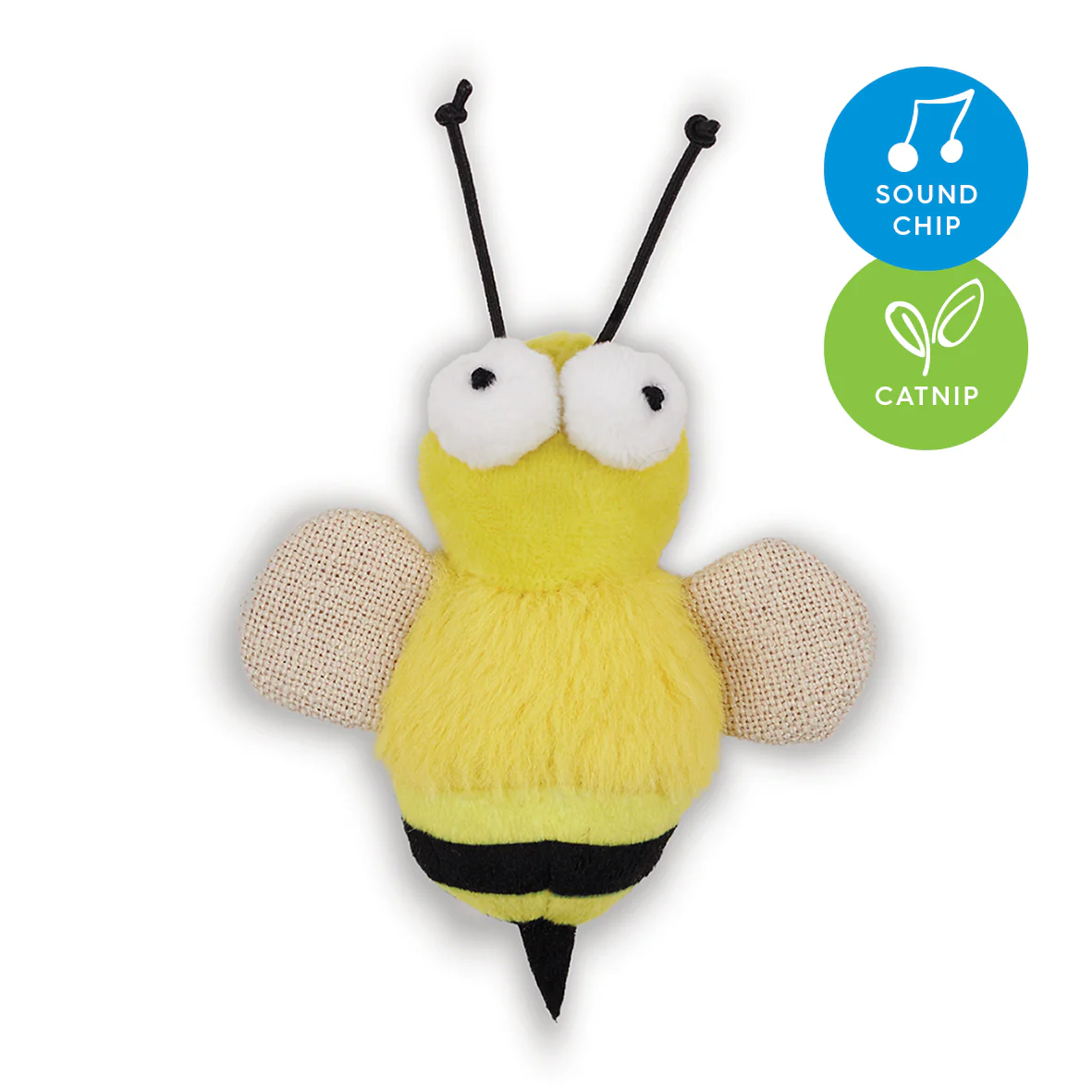 Noisy Busy Bee with sound chip and catnip