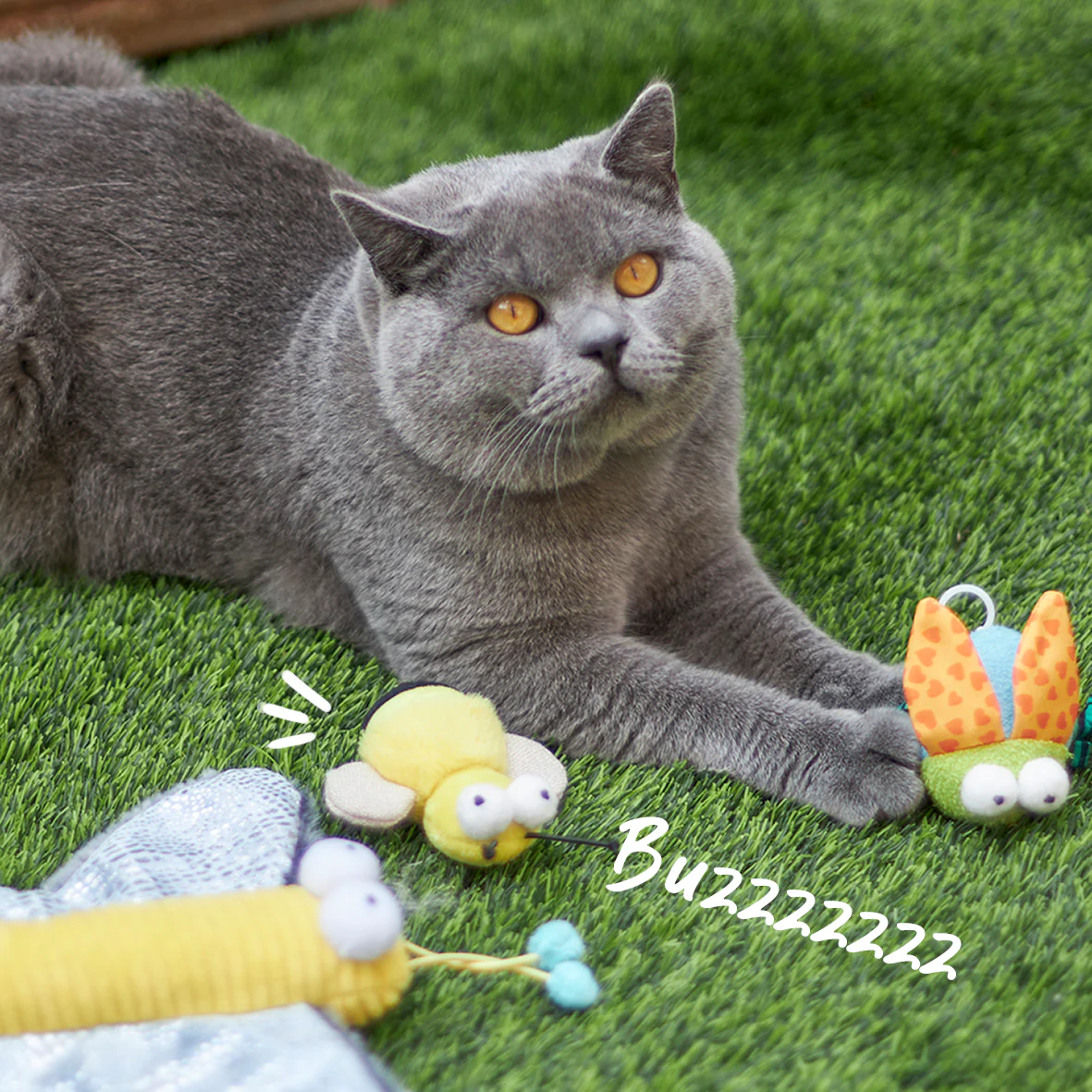 Noisy Busy Bee with sound chip and catnip - Image 4