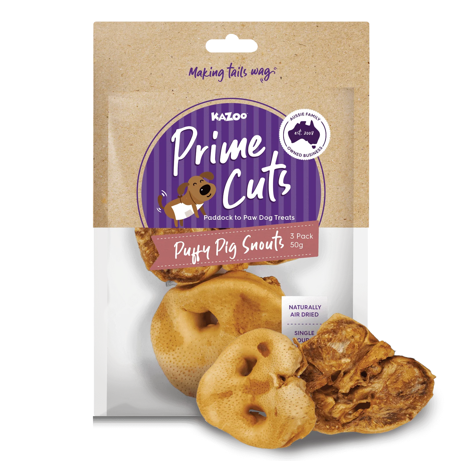 Puffy Pig Snout Dog Treats