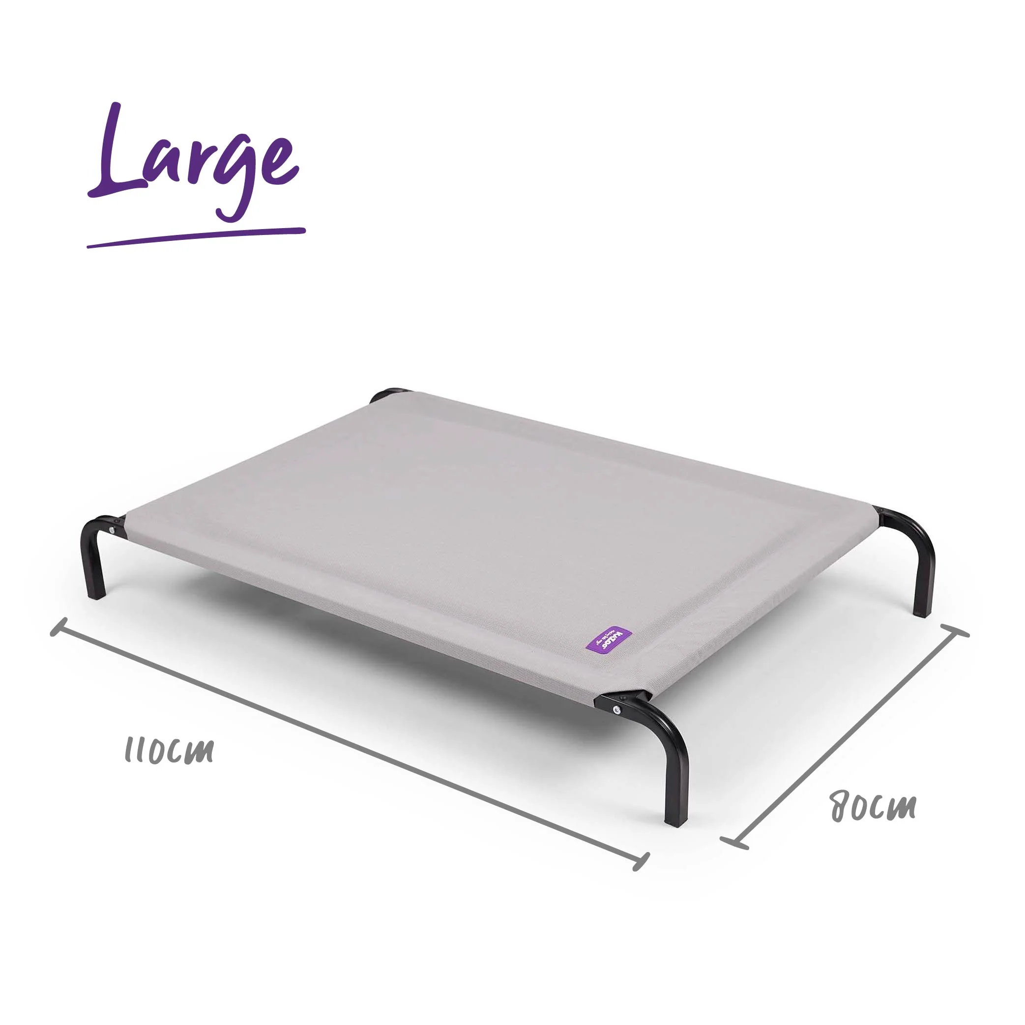 Pillow Top Outdoor Dog Bed - Ash Grey - Image 9