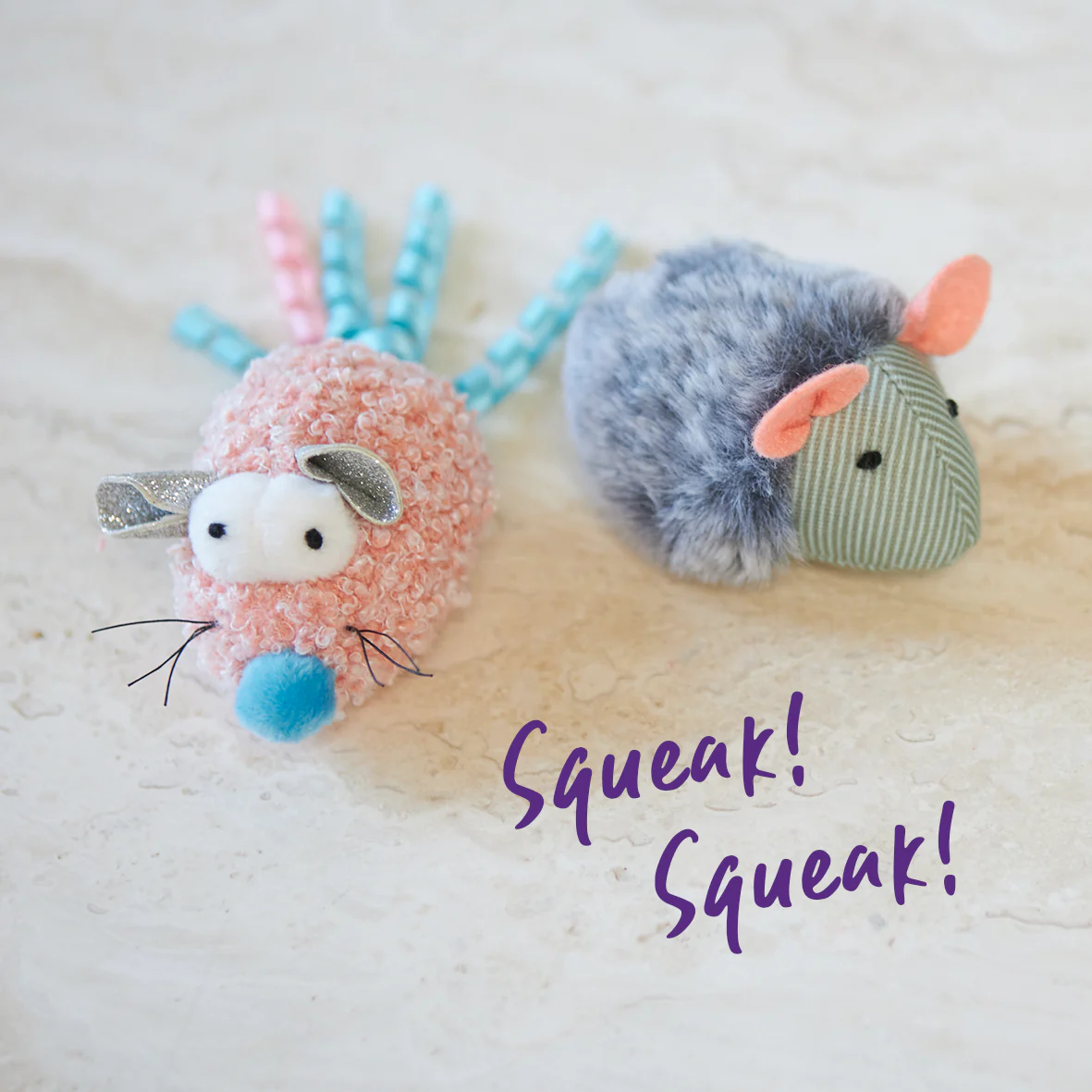 Pinky Mouse with sound chip and catnip - Image 3