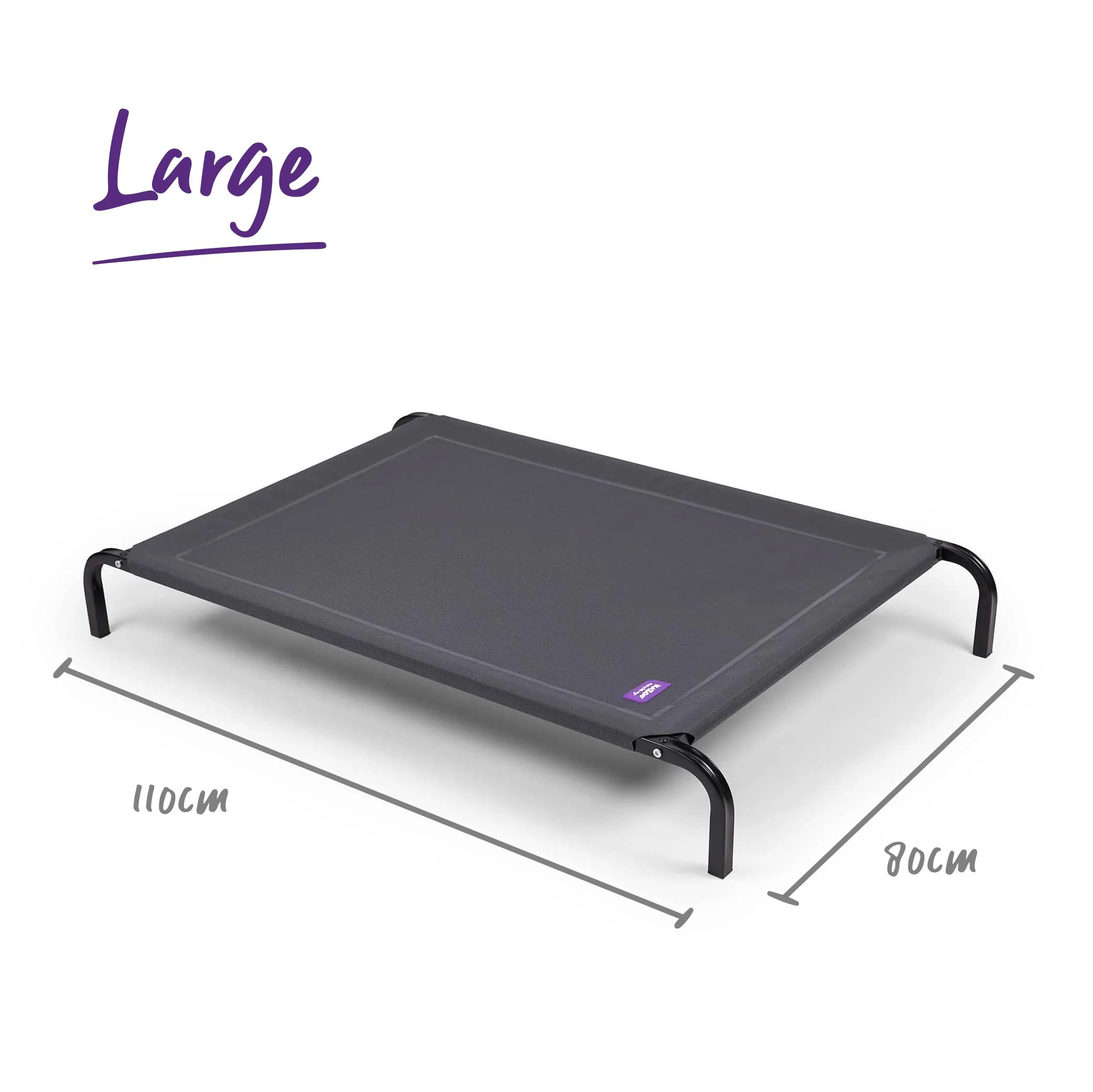 Premium Outdoor Dog Bed - Charcoal - Image 14