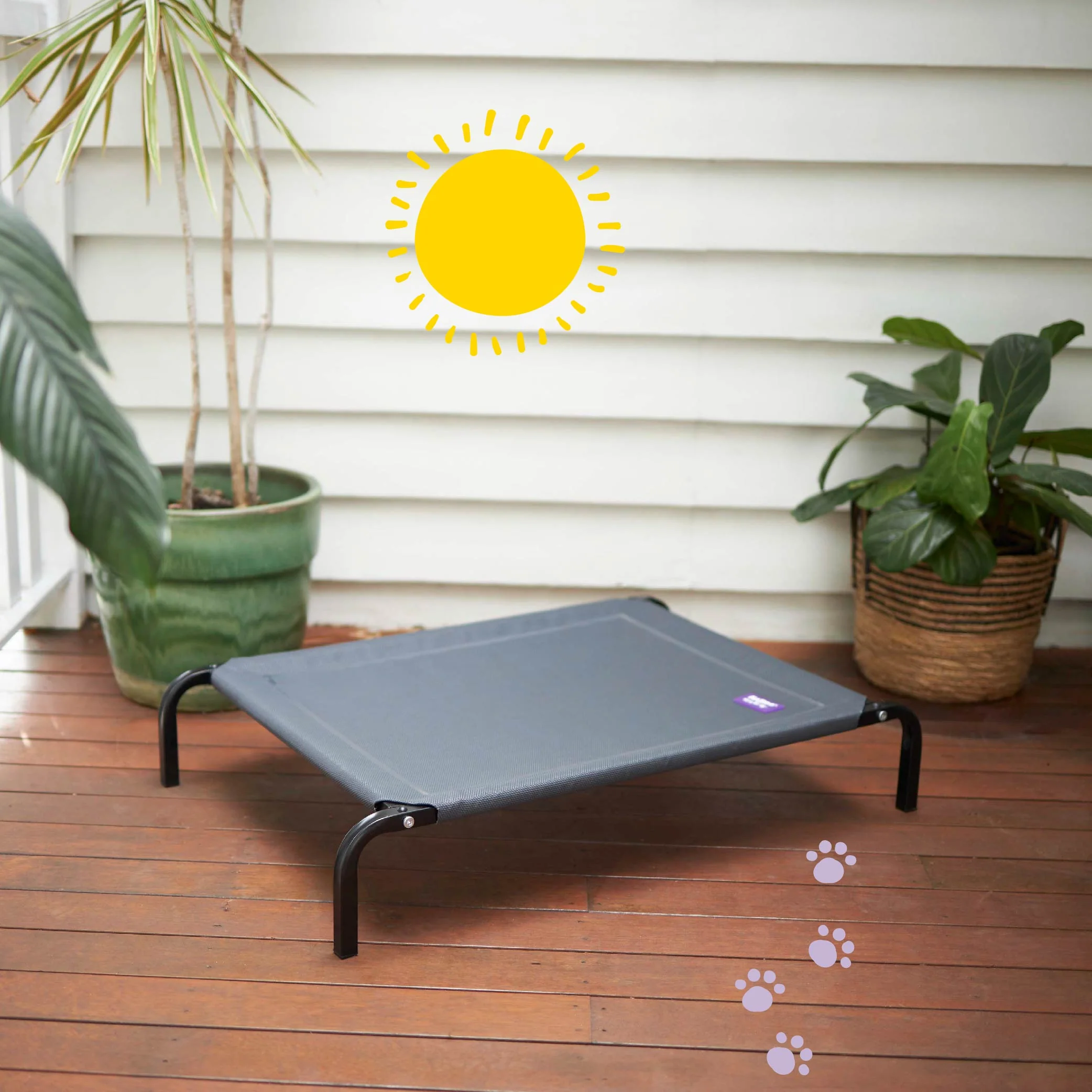 Premium Outdoor Dog Bed - Charcoal - Image 5