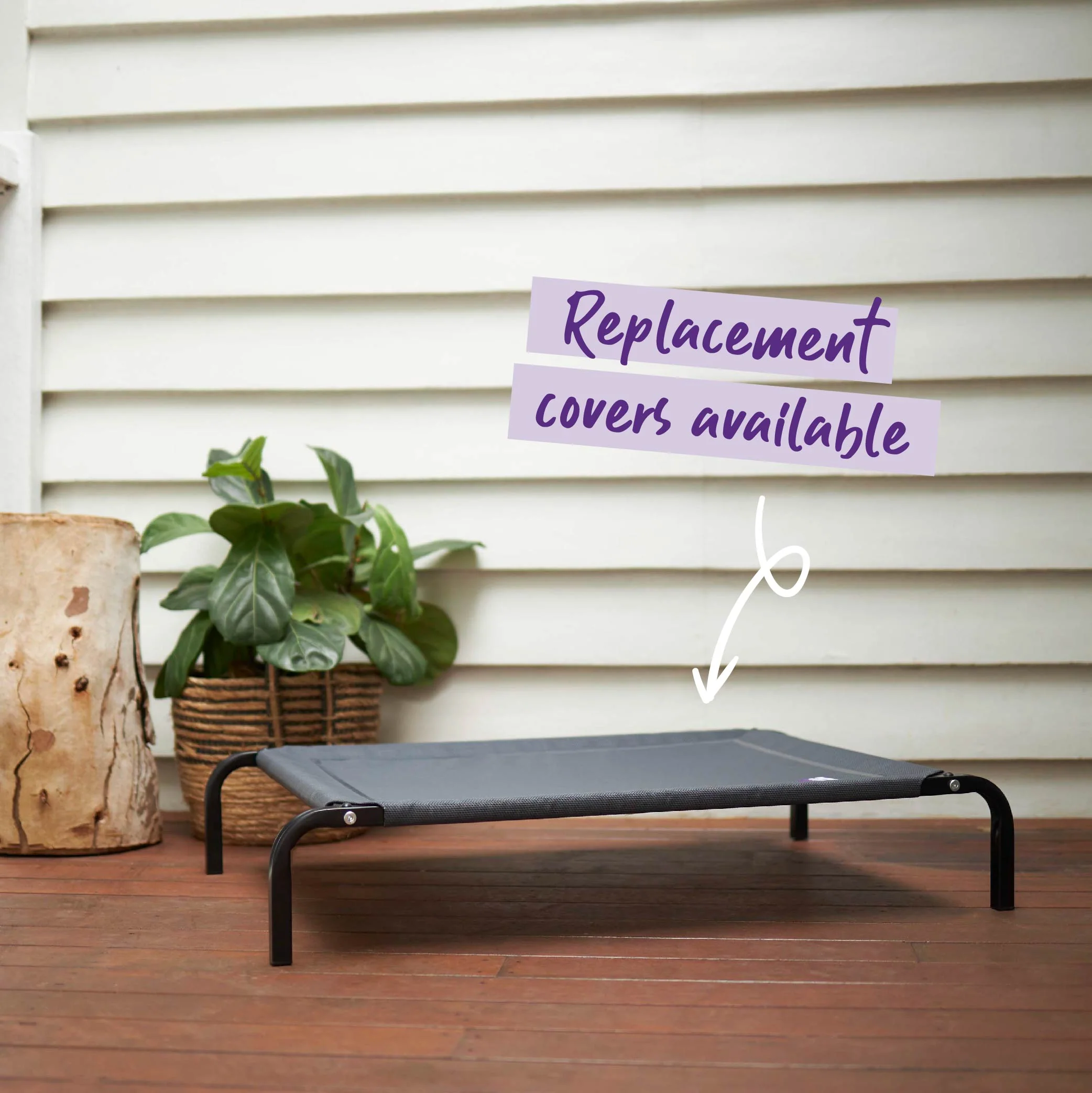 Premium Outdoor Dog Bed - Charcoal - Image 7