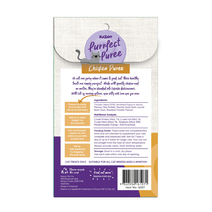 Purrfect Puree Cat Treat - Chicken - Image 4