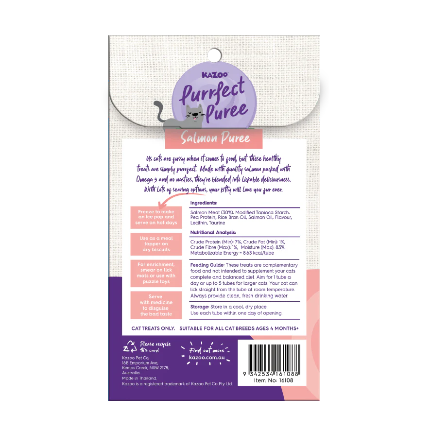 Purrfect Puree Cat Treat - Salmon - Image 5