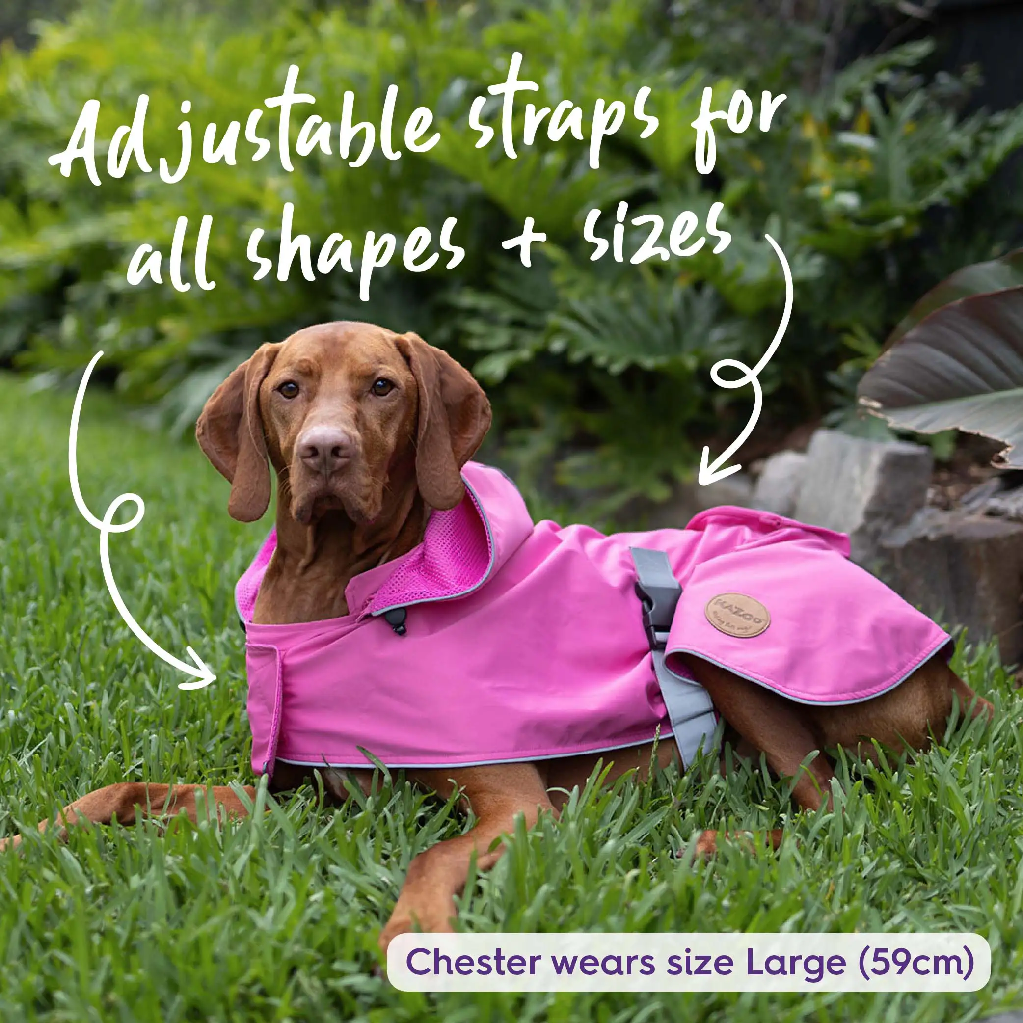 Rainy Days Dog Raincoat - Pink - Image 5