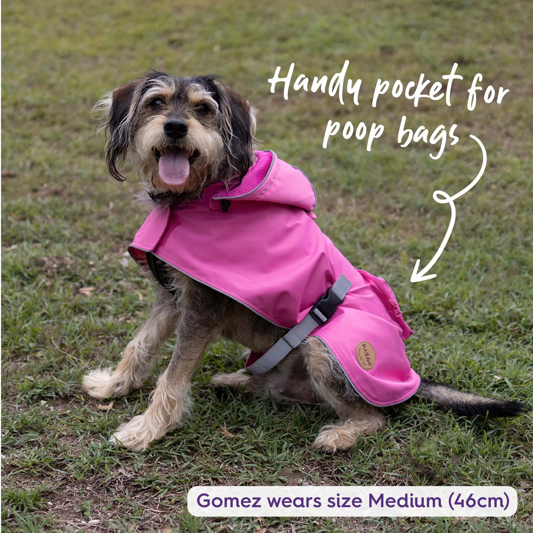 Rainy Days Dog Raincoat - Pink - Image 9