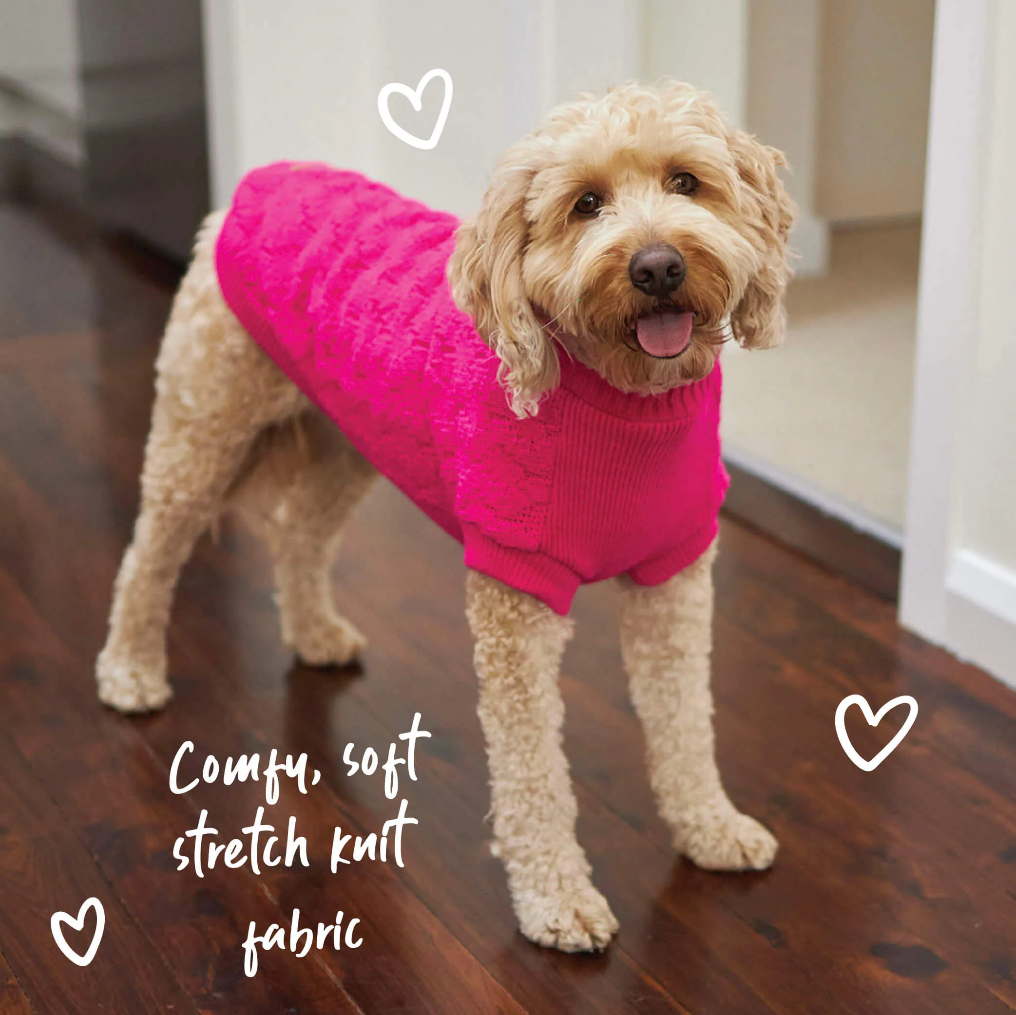 Raspberry Pink Dog Jumper - Image 4