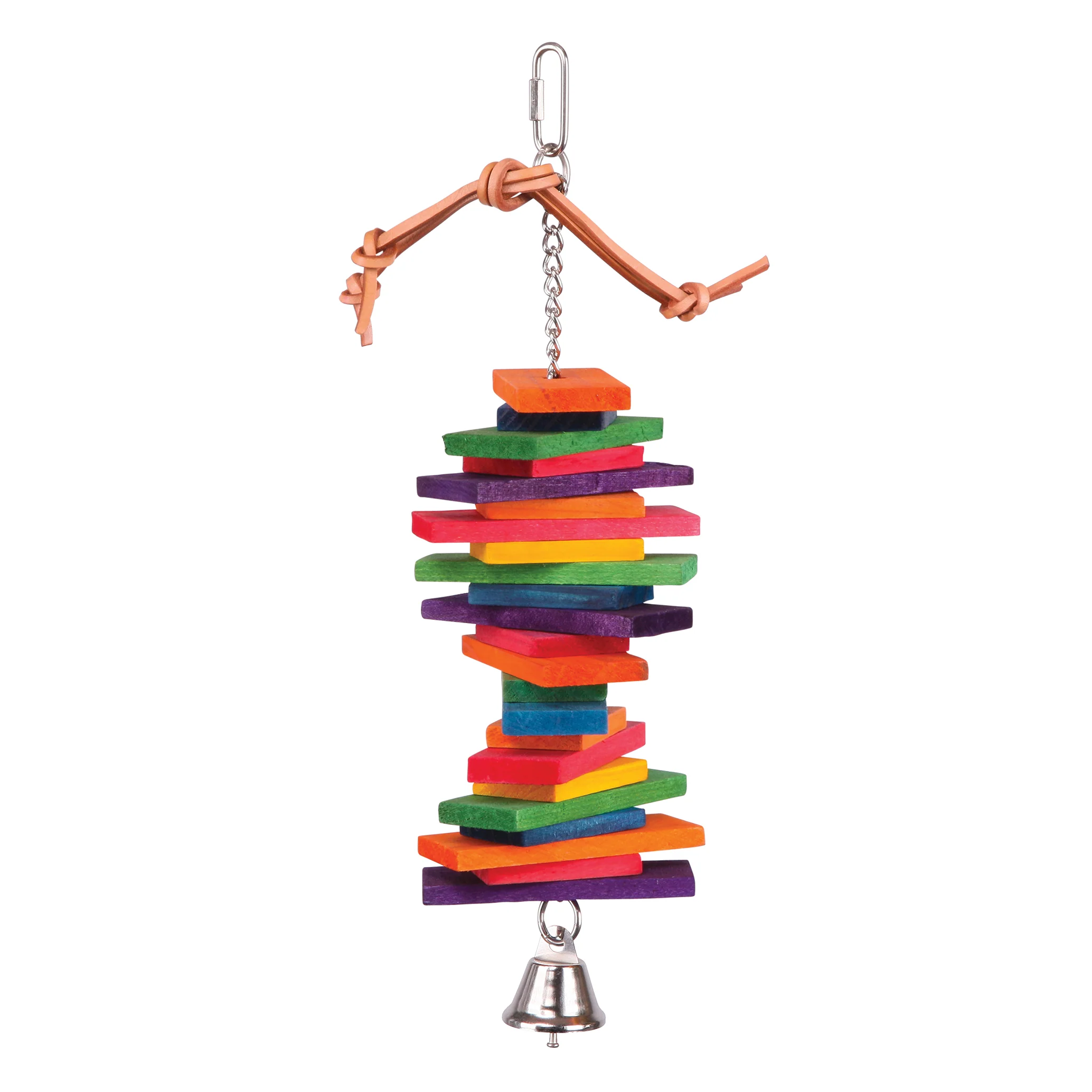 Rectangle Chips & Bell Bird Toy