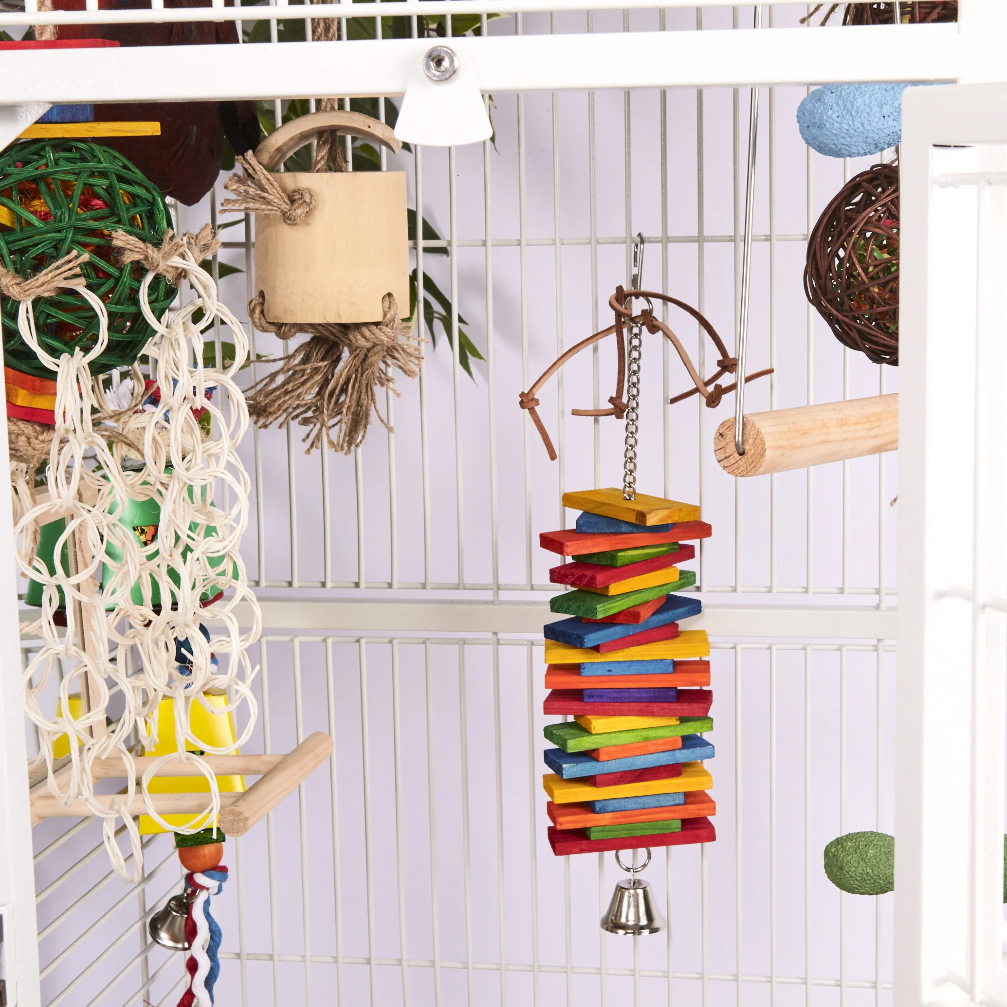 Rectangle Chips & Bell Bird Toy - Image 2