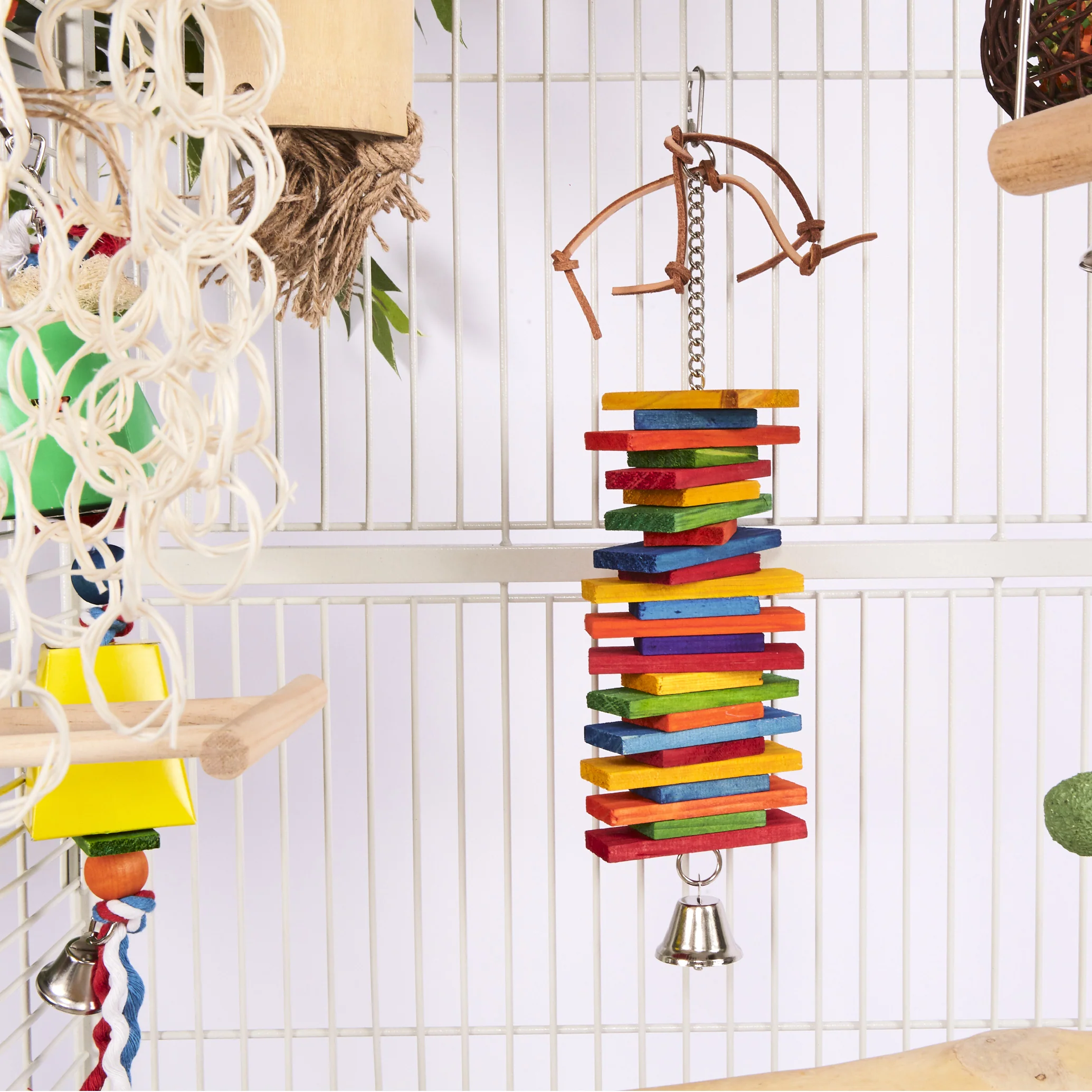 Rectangle Chips & Bell Bird Toy - Image 5