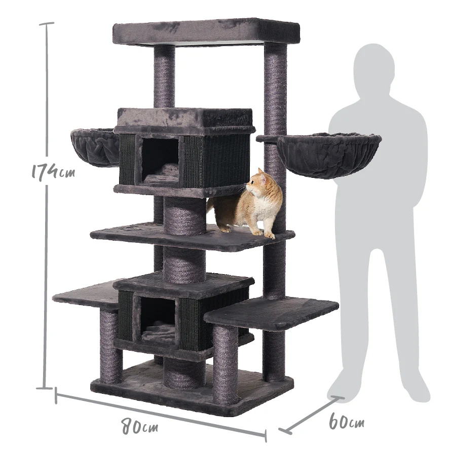 Scratchelor Pad Cat Tree - Grey - Image 3