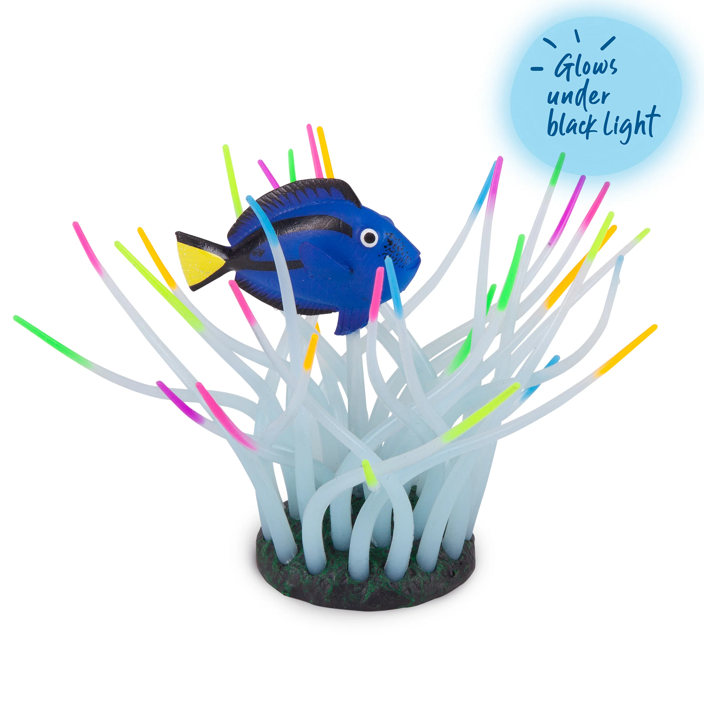 Silicone Sea Anemone With Fish Aquarium Ornament - Image 5