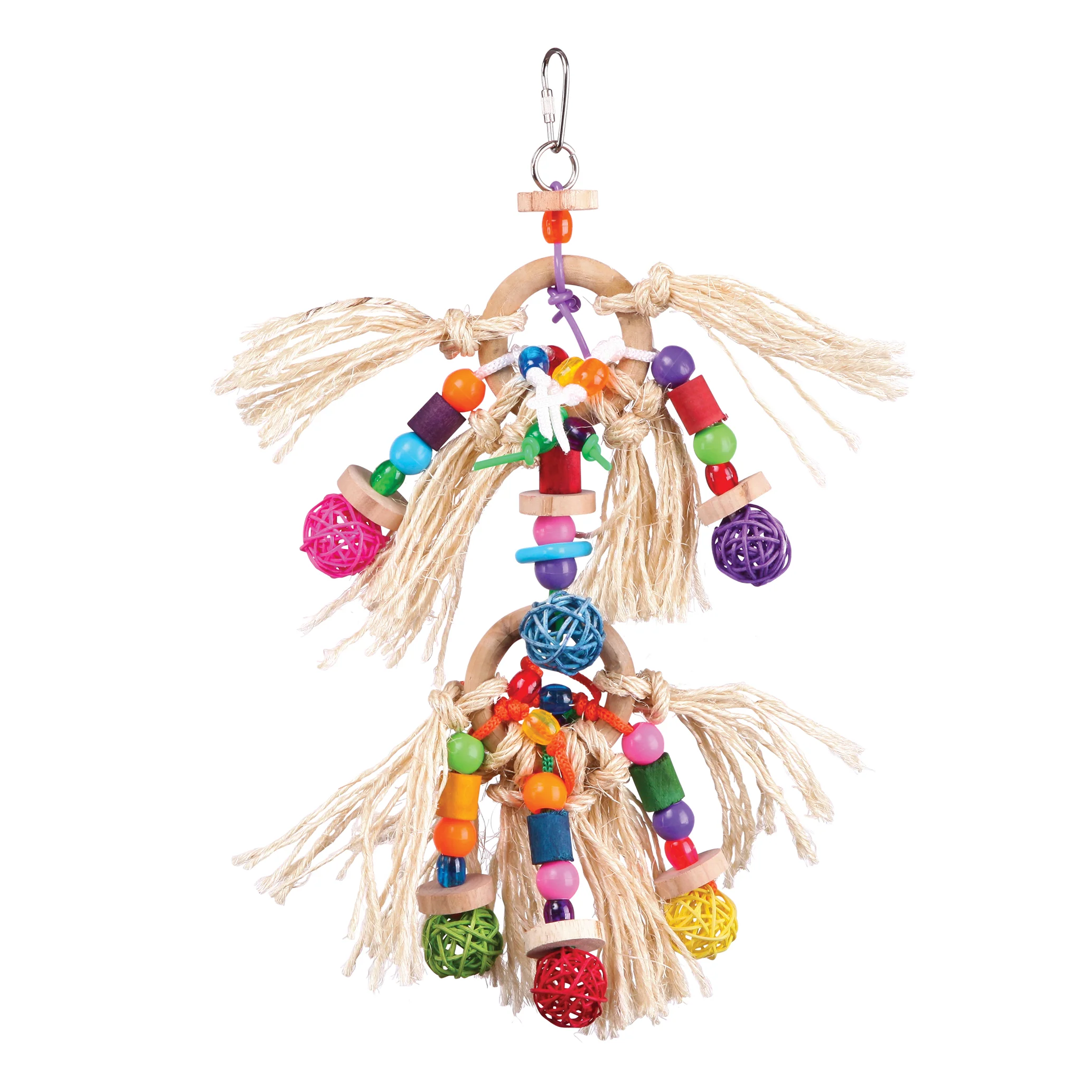 Sisal & Balls Bird Toy