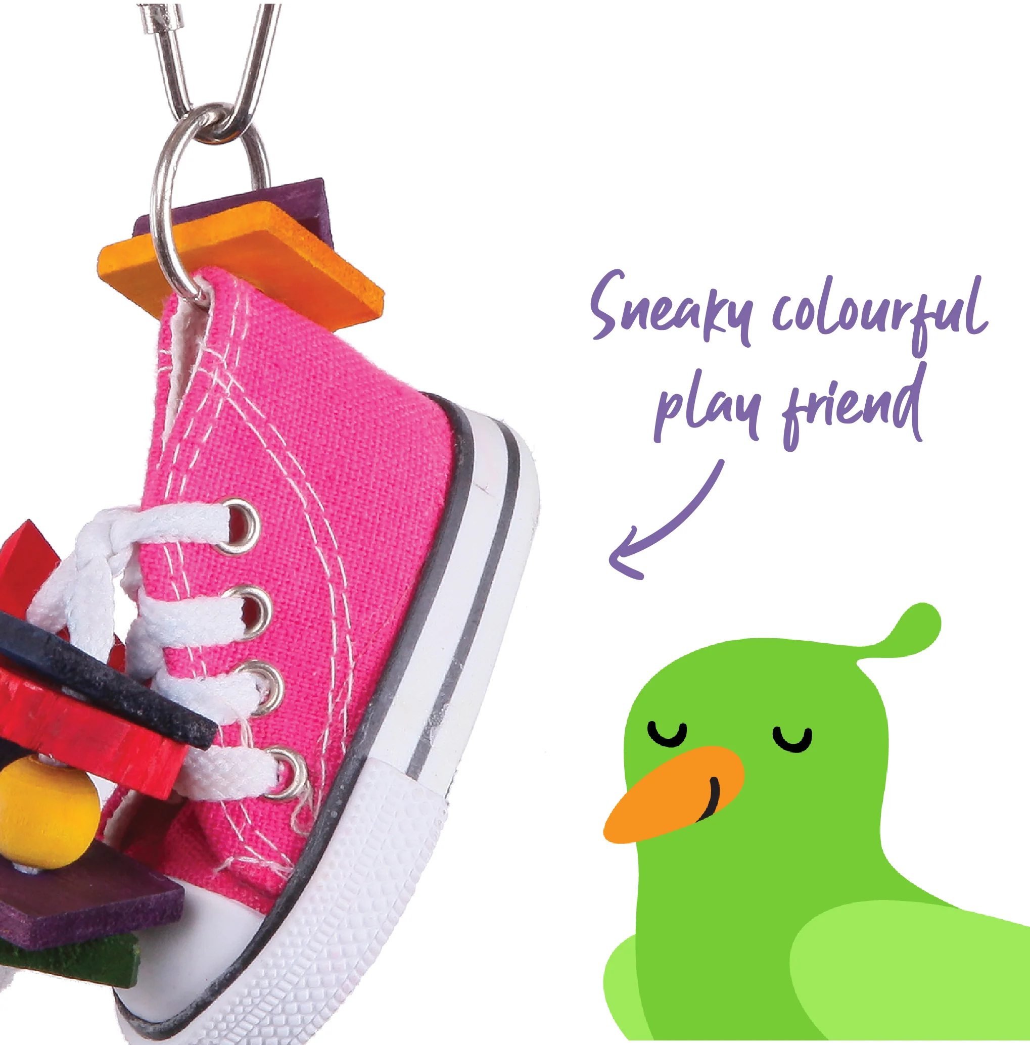 Sneaker & Chips Bird Toy - Image 2
