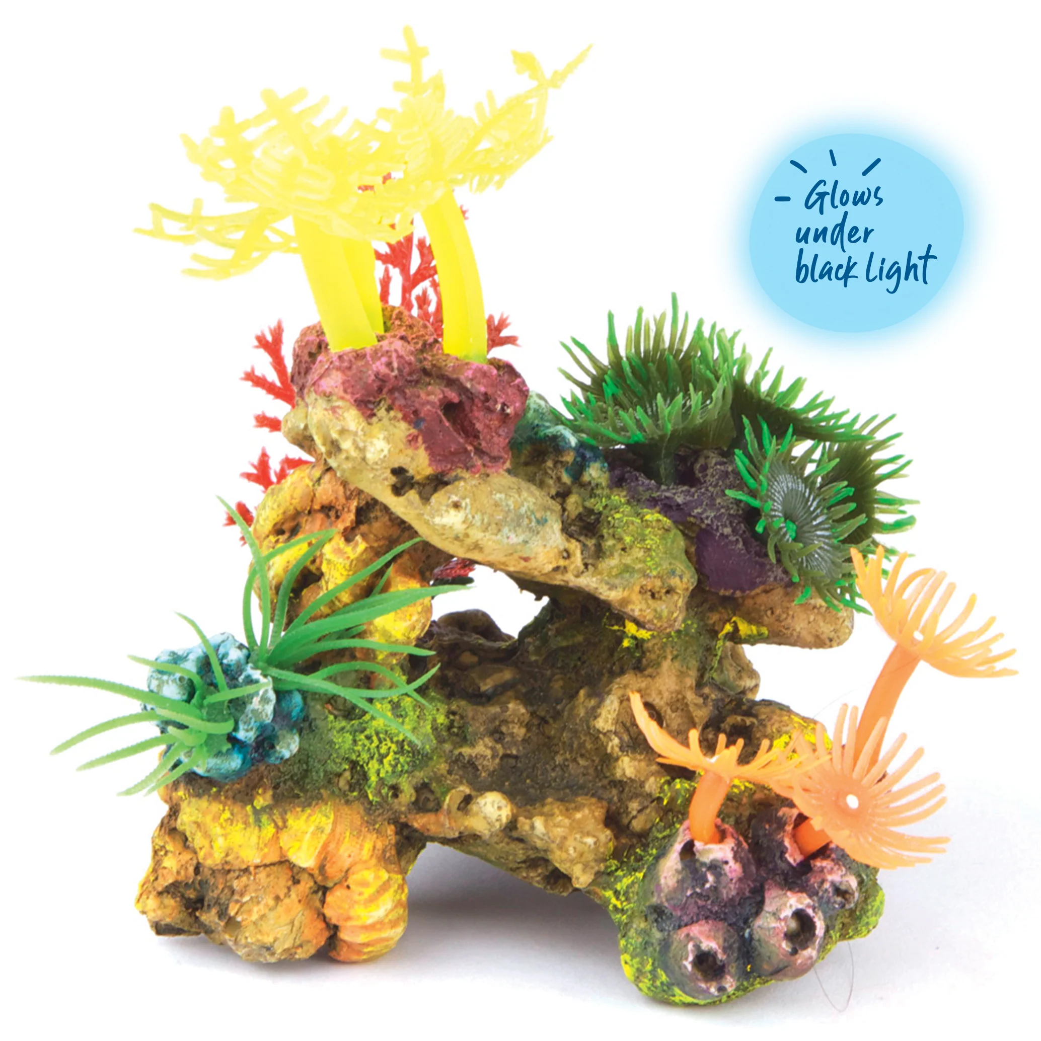 Soft Coral With Plants Aquarium Ornament