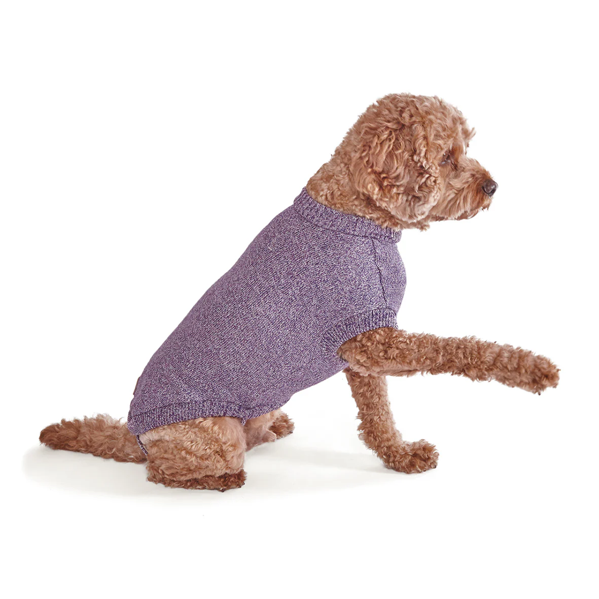 Soft Knit Dog Jumper - Lilac - Image 9