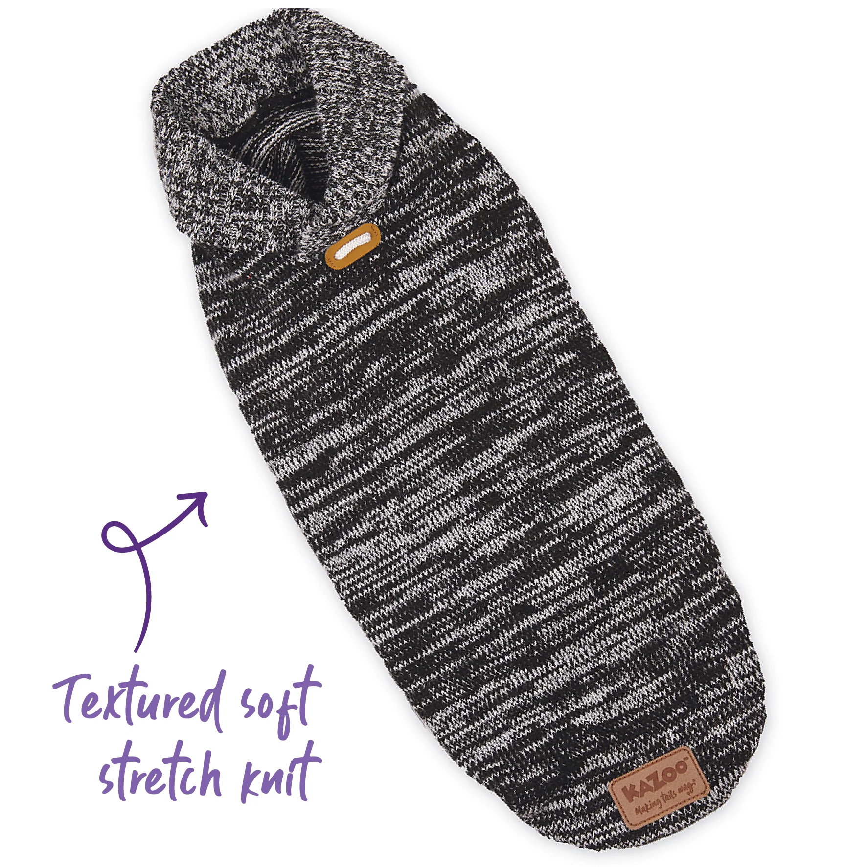 Stormy Skies Roll Neck Dog Jumper - Image 4