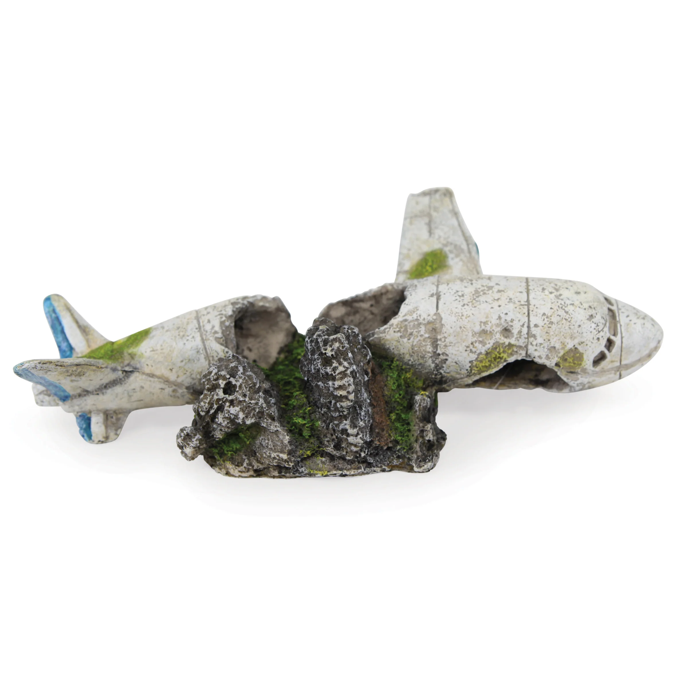 Sunken Parcel Plane Aquarium Ornament