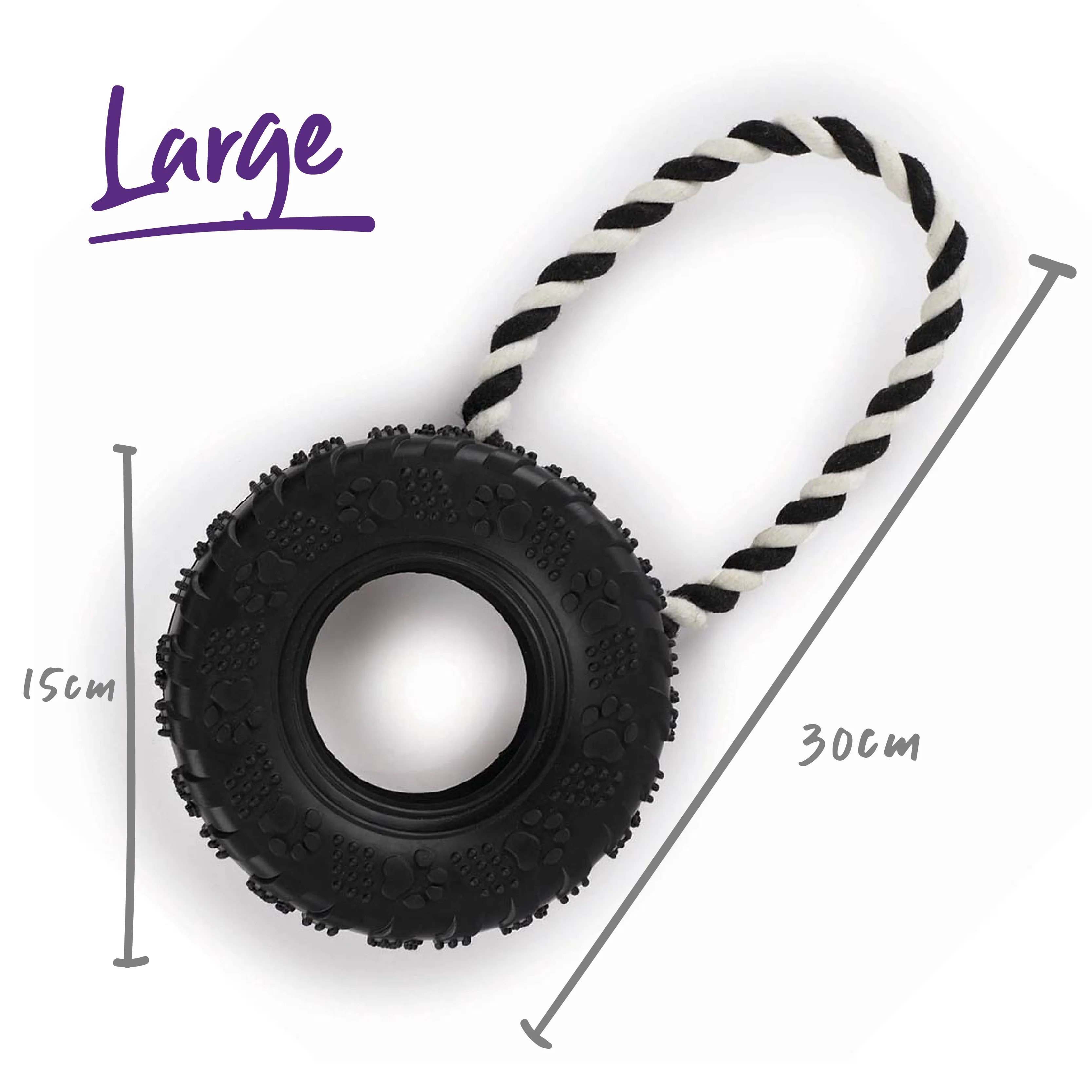 Toothy Tug Tyre Dog Toy - Image 9