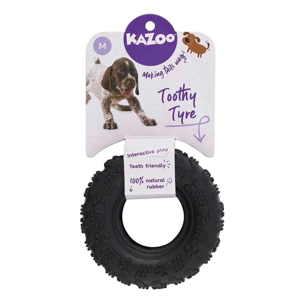 Toothy Tyre Dog Toy - Image 3