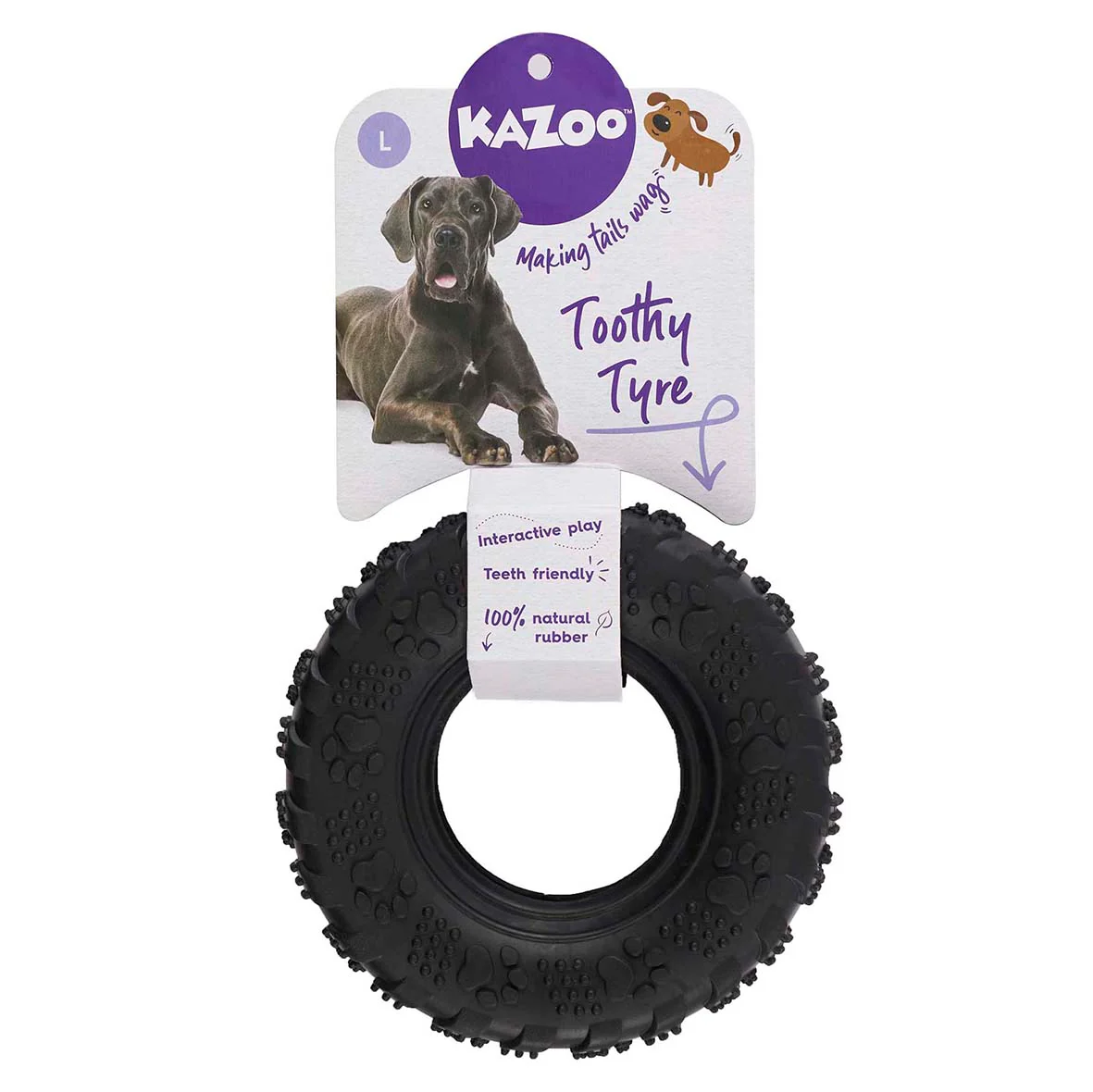 Toothy Tyre Dog Toy - Image 5