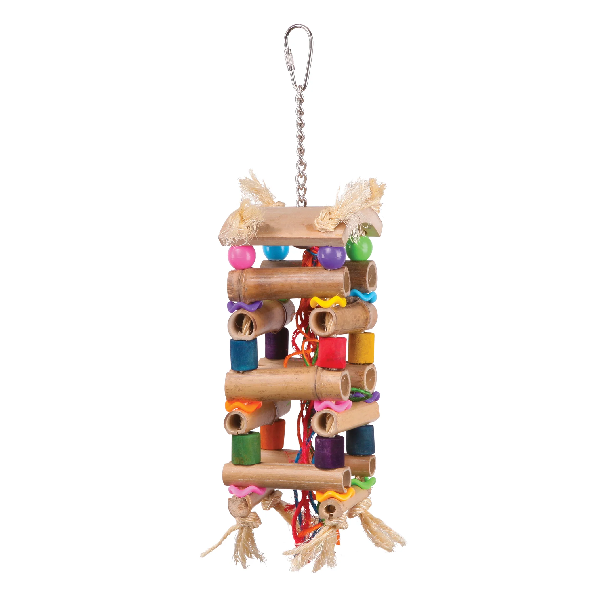 Tower Toy with Sisal & Beads Bird Toy - Image 6