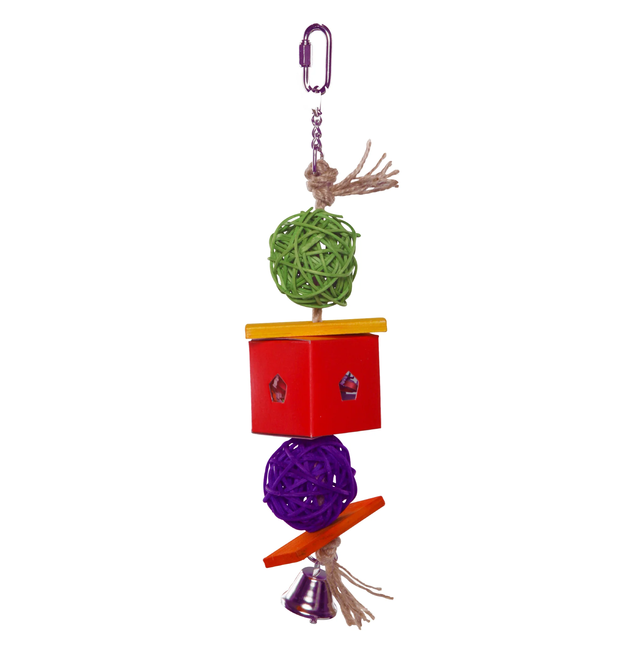 Twin Ball & Cardboard Foraging Toy Bird Toy - Image 4