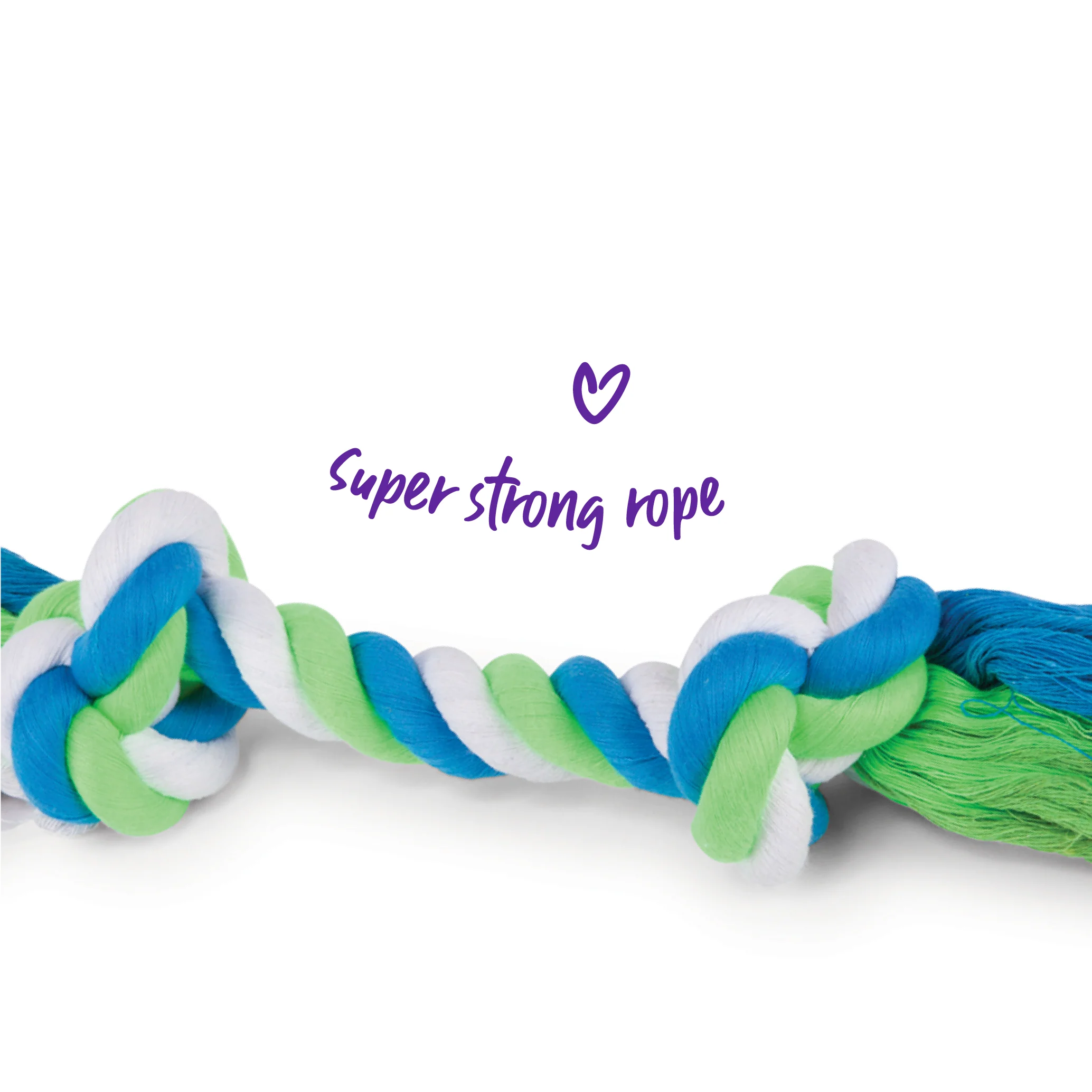 Twisted Rope Knot Bone Dog Toy - Image 4