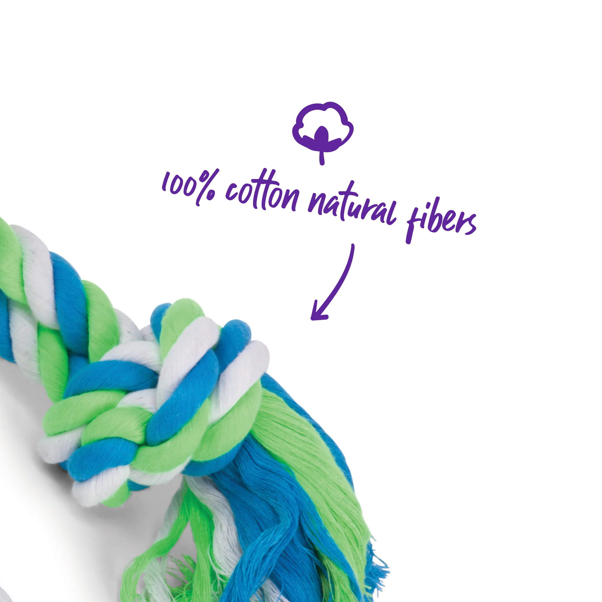 Twisted Rope Knot Bone Dog Toy - Image 5