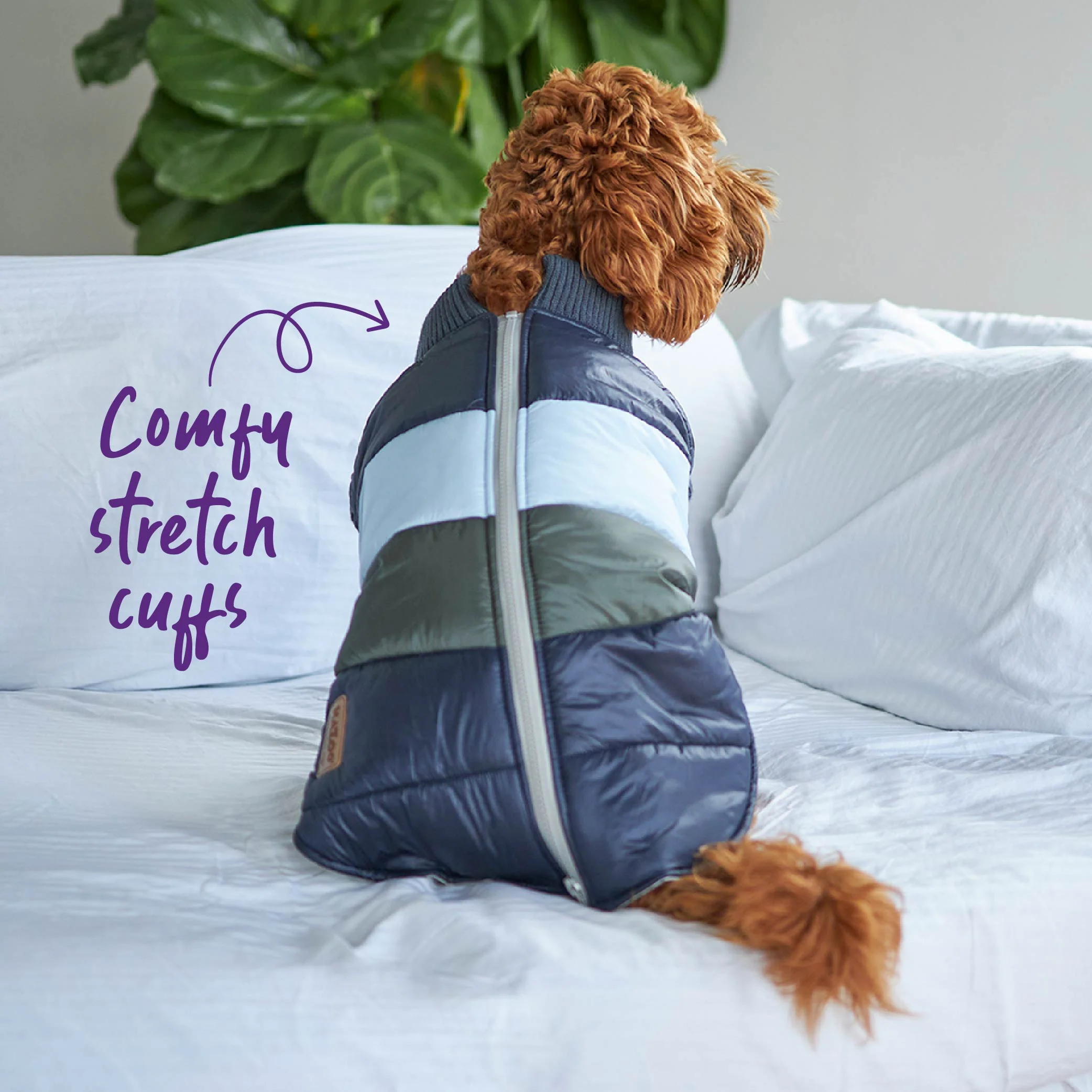 Vovo Dog Puffer Jacket - Seabreeze - Image 3